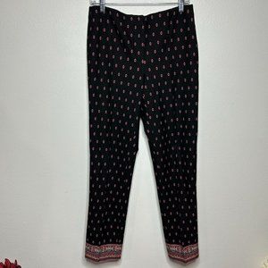 J. Jill Black & Red Ankle Pants - Tall